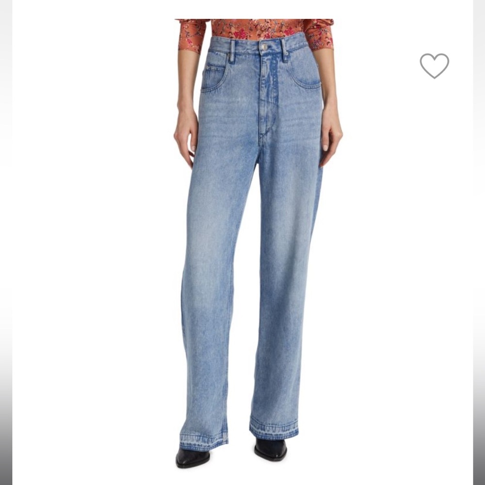 ISABEL MARANT ÉTOILE Tilorsya High Rise Wide Leg jeans Size 36